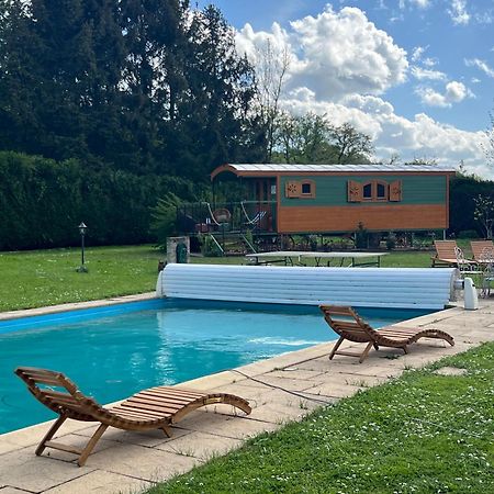 La Roulotte Deluxe De Malpas Panzió Quingey Kültér fotó